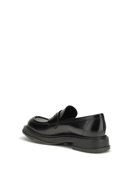 Loafers in Black Calf Leather