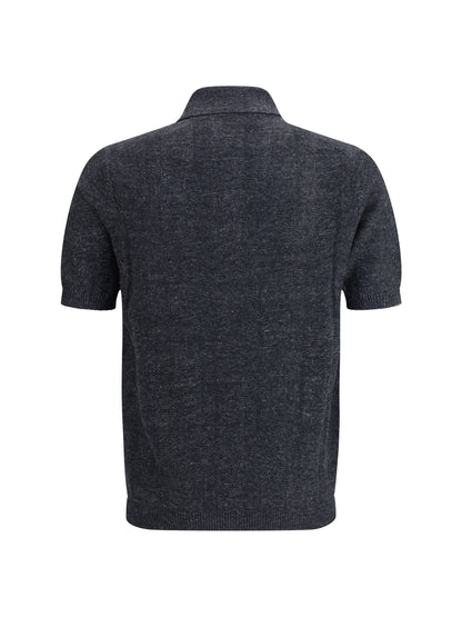 Cotton Polo Shirt Lignite/Hazelnut