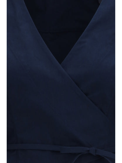 Wrap Top Paysan Dark Navy