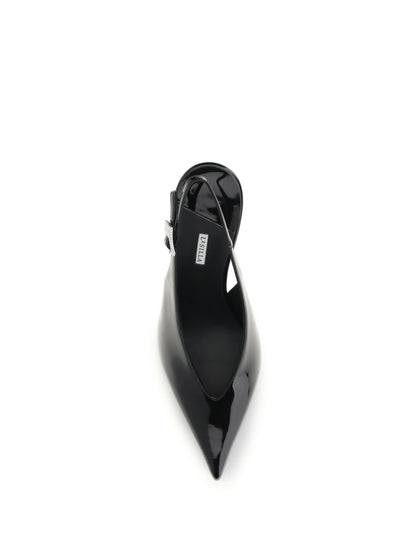 Slingback Pumps Clivage Black Patent