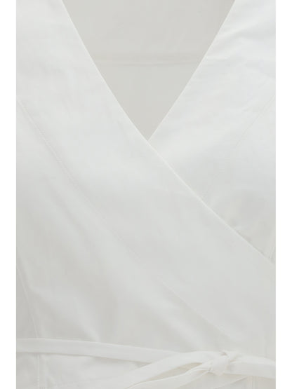Wrap Top Paysan White
