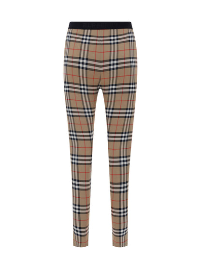 Leggings Archive Check Beige