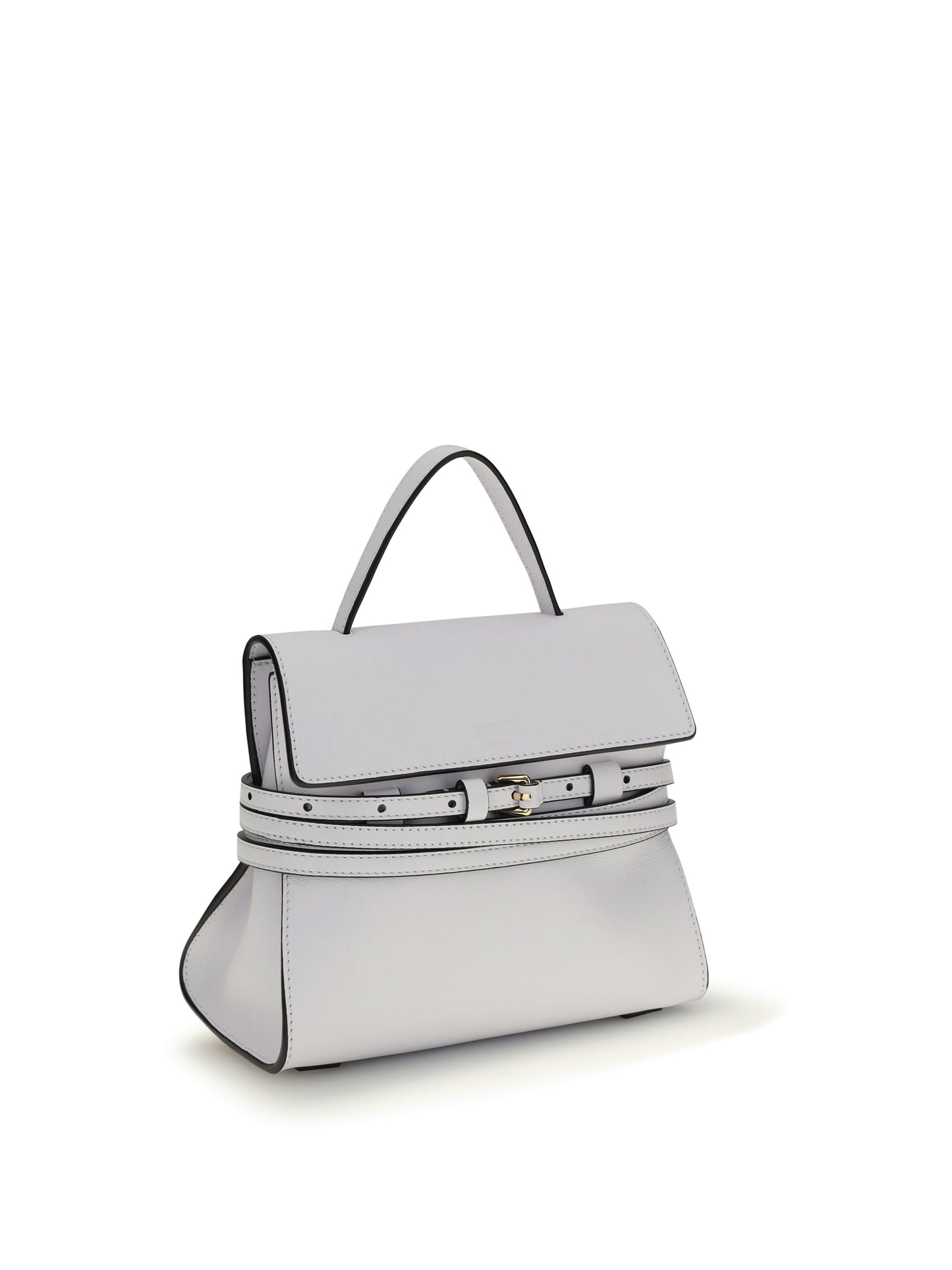 Handbag Tie Me White Leather