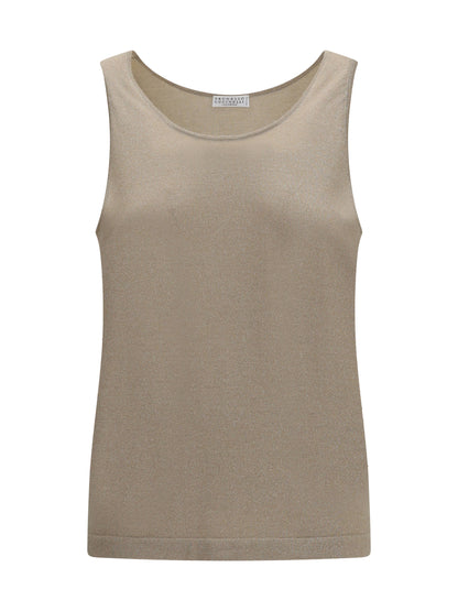 Tank Top Luminous Knit Brown