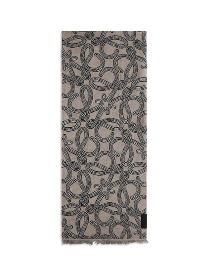 Towel Jacquard Cotton Beige/Black