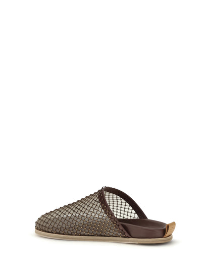 Mesh Mules Chocolate