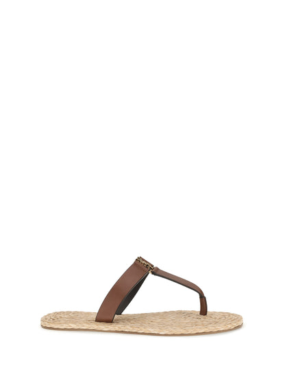 Leather Sandals Babylone Burnt Brown