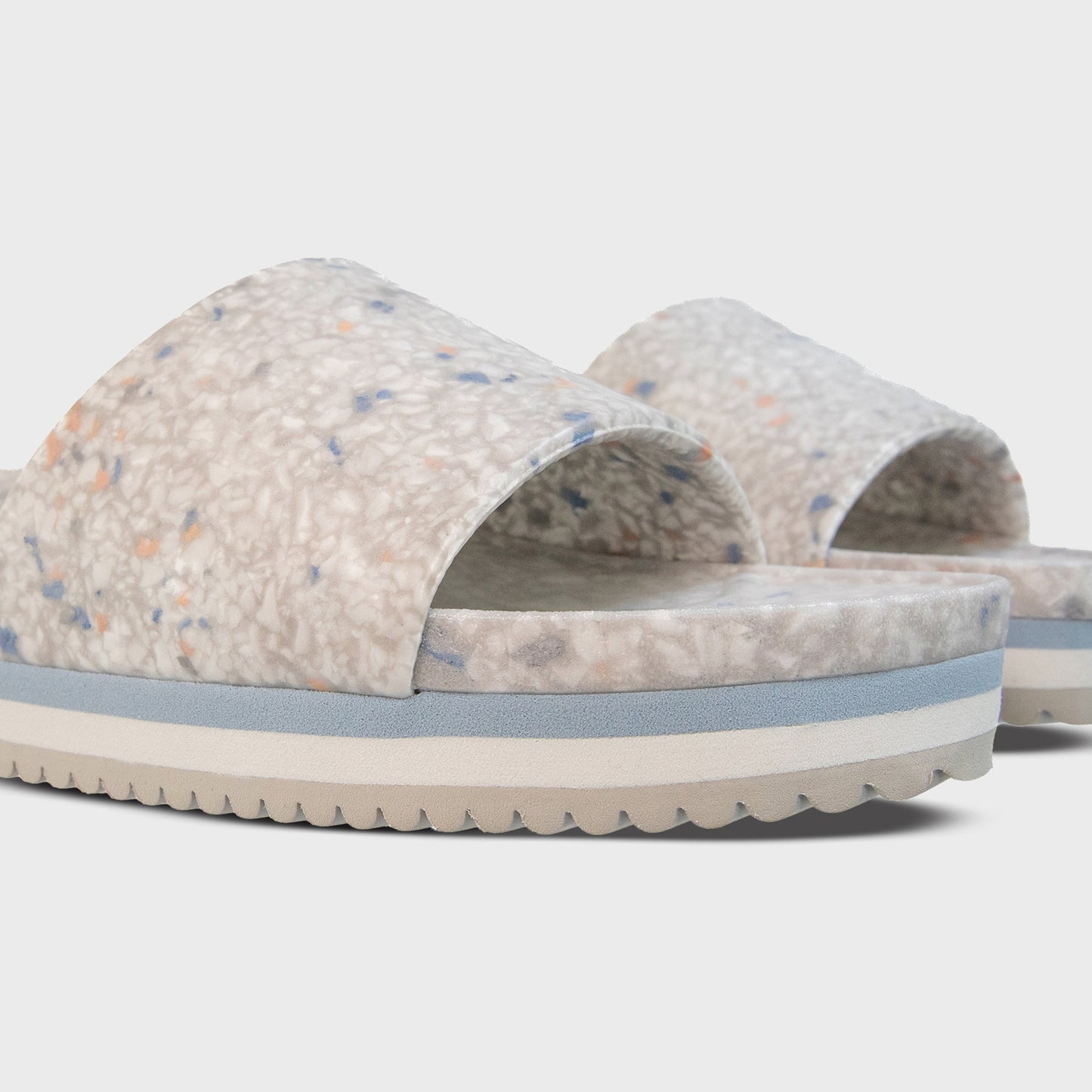 Fleks Unisex East Beach Slide Platform - Faded Denim