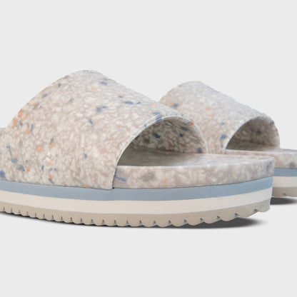 Fleks Unisex East Beach Slide Platform - Faded Denim