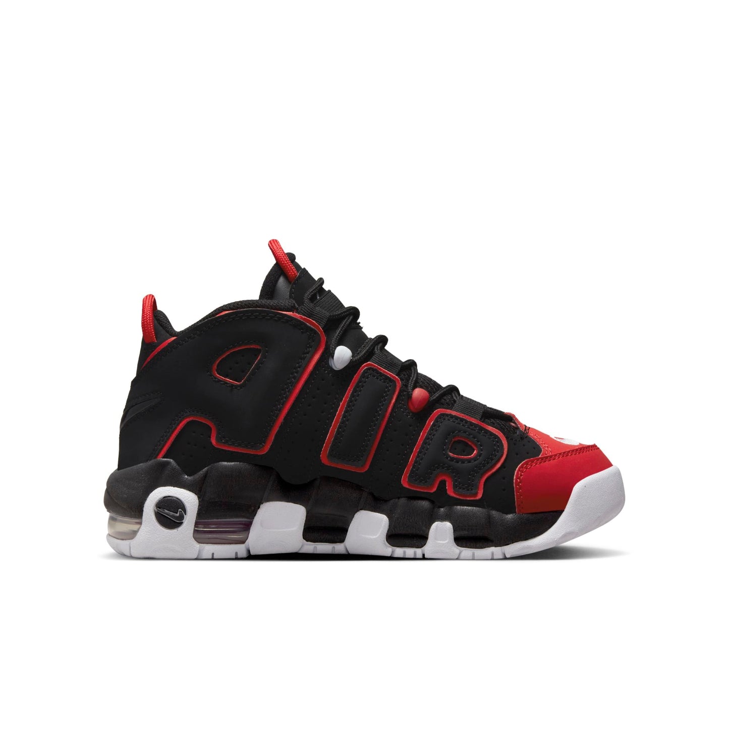 Nike Grade School Air More Uptempo 96 'Red Toe Gs' Sneakers