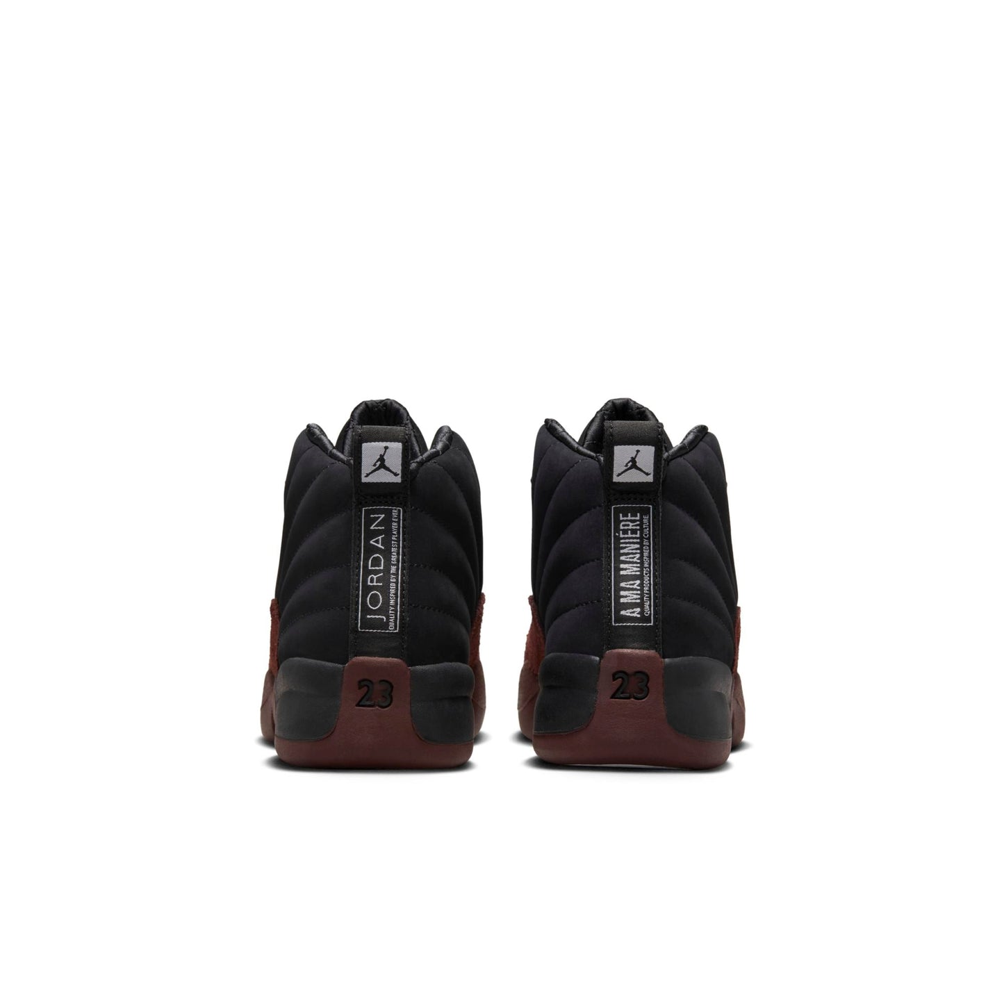 Air Jordan Preschool Retro 12 Sp 'A Ma Maniére Black' Ps Sneakers