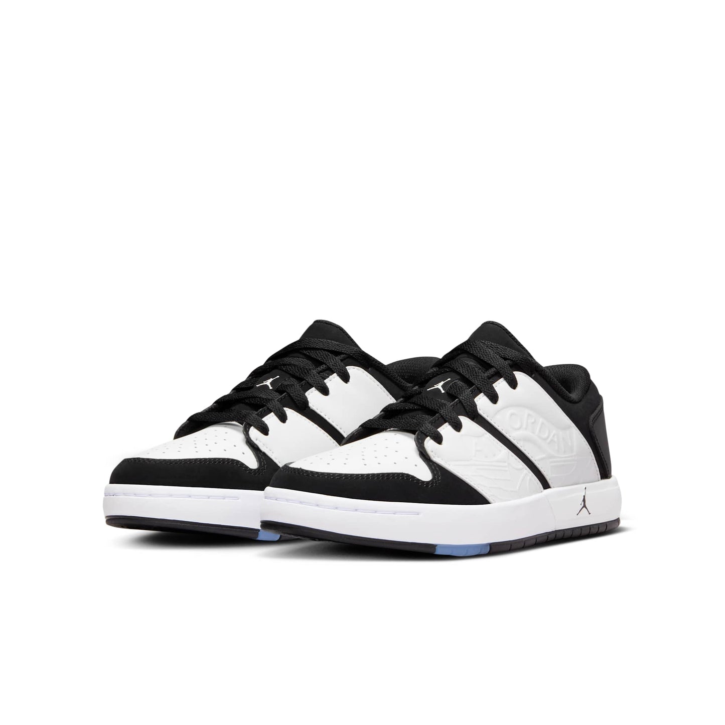 Grade School Air Jordan Retro 1 Low Nu 'White Black (Gs)'