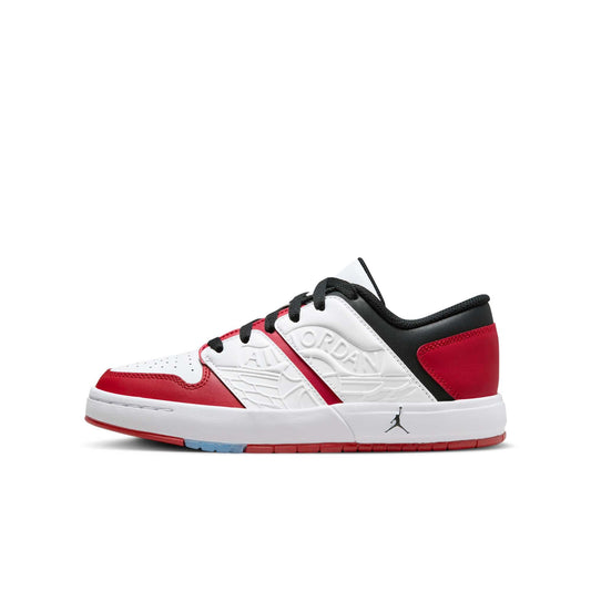Grade School Air Jordan Retro 1 Low Nu 'Varsity Red White Black (Gs)'