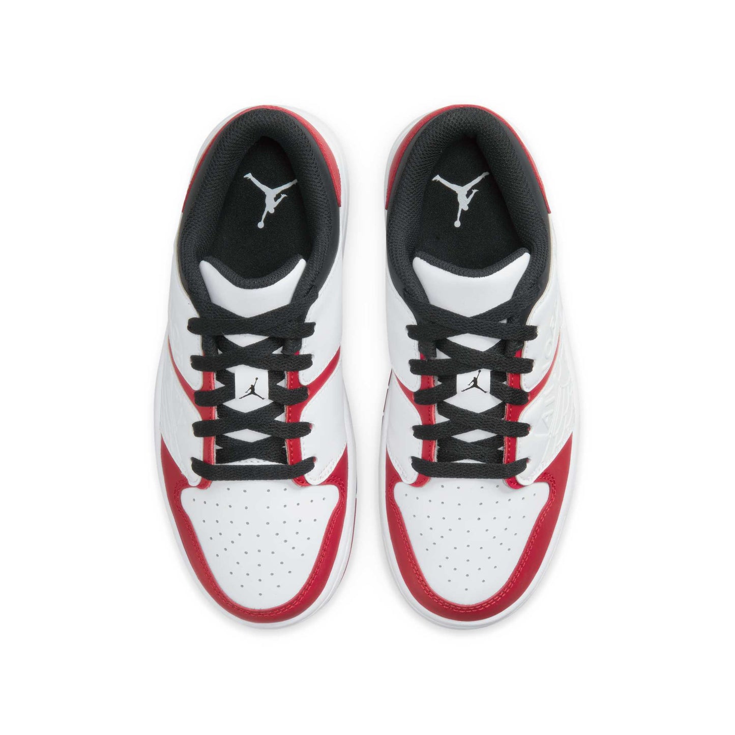 Grade School Air Jordan Retro 1 Low Nu 'Varsity Red White Black (Gs)'