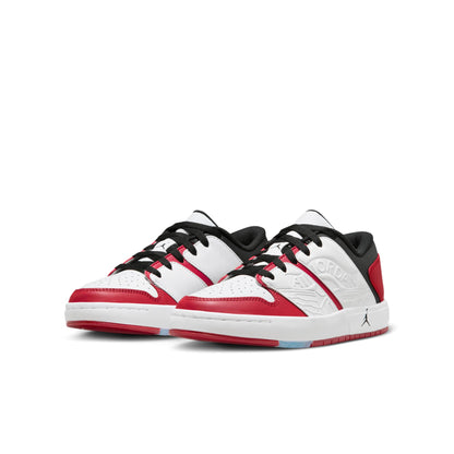 Air Jordan Grade School Retro 1 Low Nu 'Varsity Red White Black Gs' Sneakers