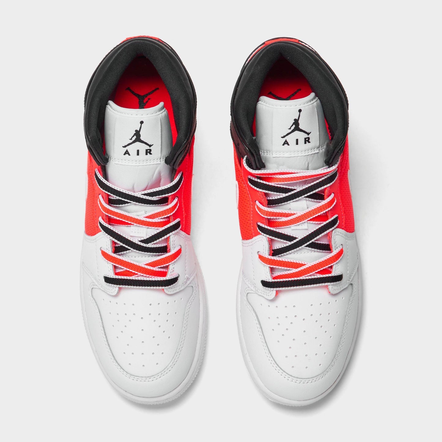 Grade School Air Jordan Retro 1 Mid Se 'White Black Infrared (Gs)' - FB4417-016