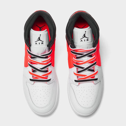 Grade School Air Jordan Retro 1 Mid Se 'White Black Infrared (Gs)' - FB4417-016
