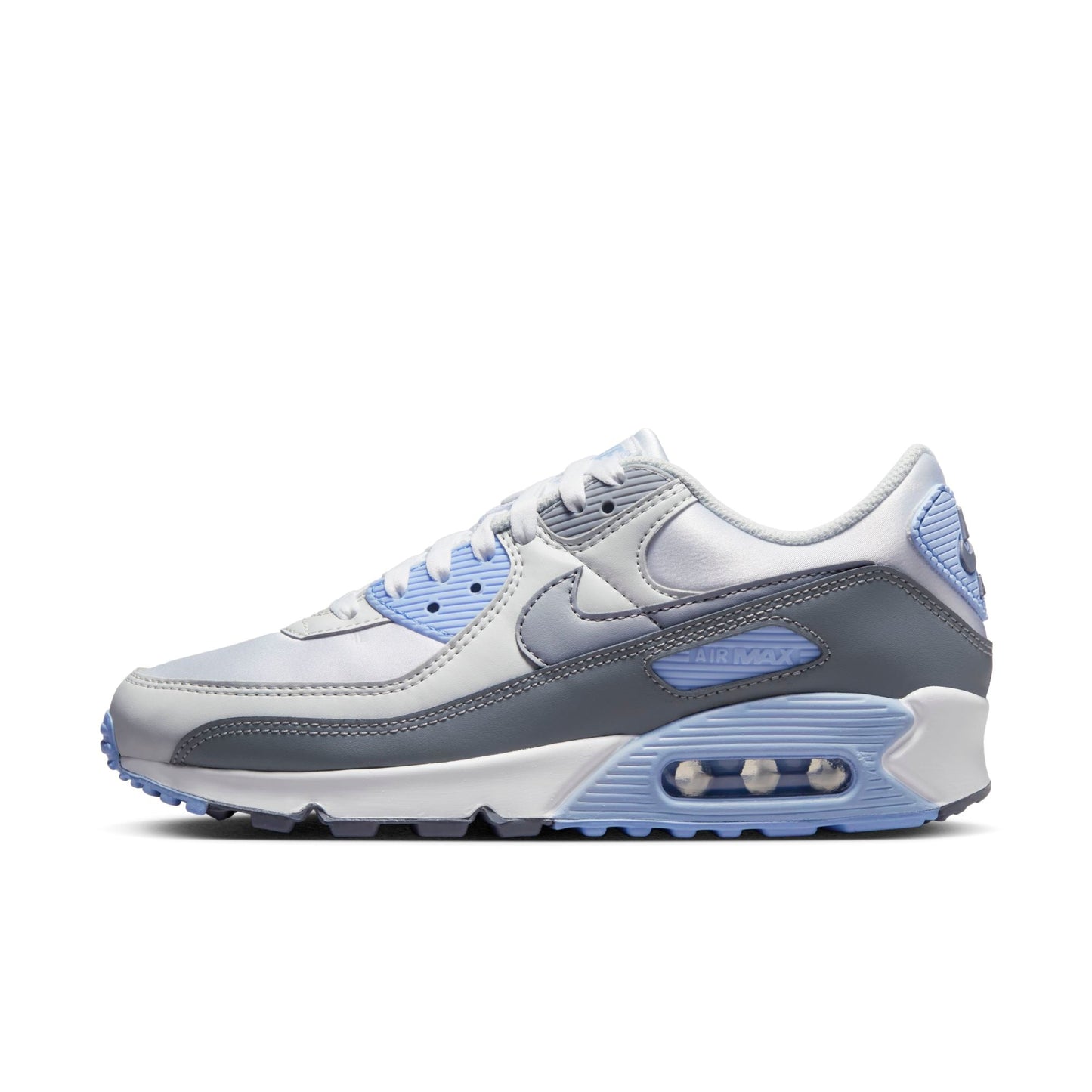 Nike Women's Air Max 90 'White Wolf Gray Photon Dust' Sneakers
