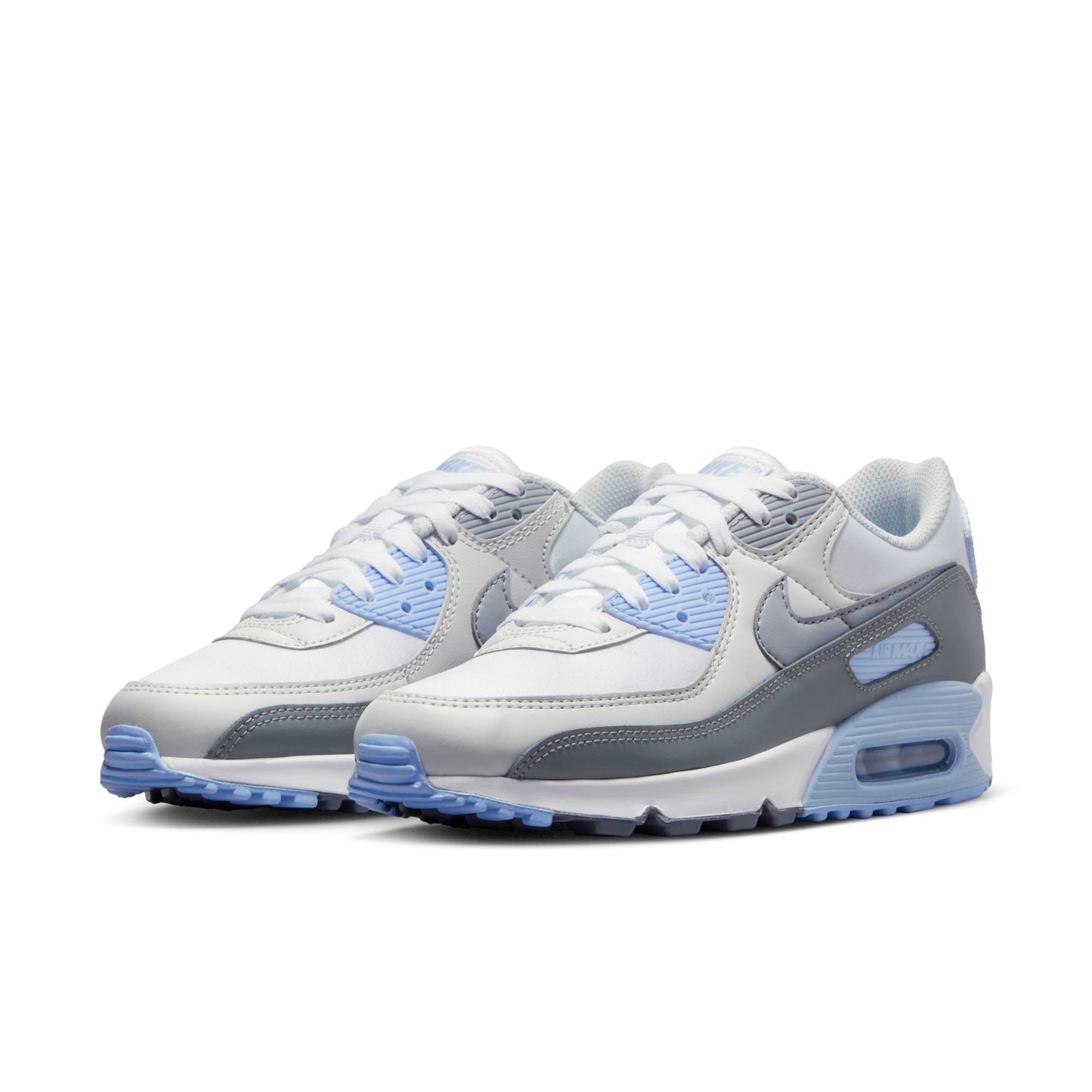 Nike Women's Air Max 90 'White Wolf Gray Photon Dust' Sneakers