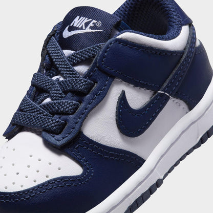 [FB9107-116] TODDLERS NIKE DUNK LOW 'WHITE MIDNIGHT NAVY (TD)'