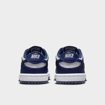 [FB9107-116] TODDLERS NIKE DUNK LOW 'WHITE MIDNIGHT NAVY (TD)'