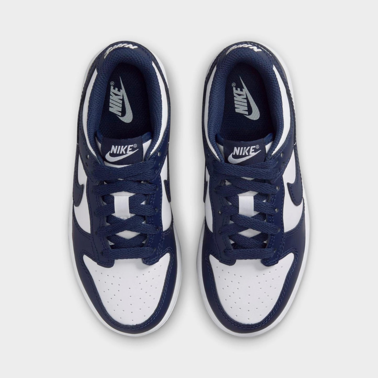 [fb9108-116] Preschool Nike Dunk Low 'white Midnight Navy (ps)'