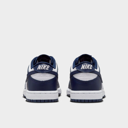[fb9108-116] Preschool Nike Dunk Low 'white Midnight Navy (ps)'