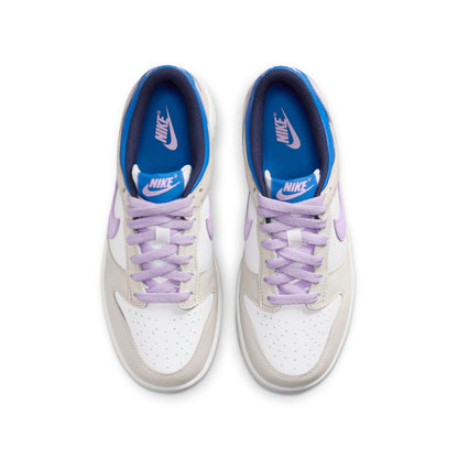 Nike Grade School Dunk Low 'Khaki Blue Pink Gs' Sneakers