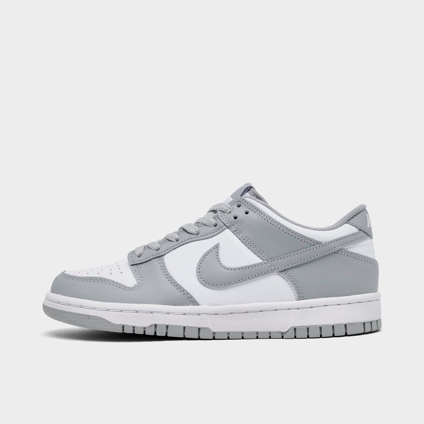 Nike Grade School Dunk Low 'White Light Smoke Grey Gs' Sneakers