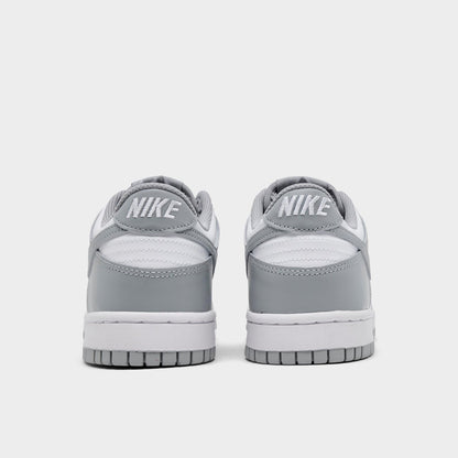 Nike Grade School Dunk Low 'White Light Smoke Grey Gs' Sneakers