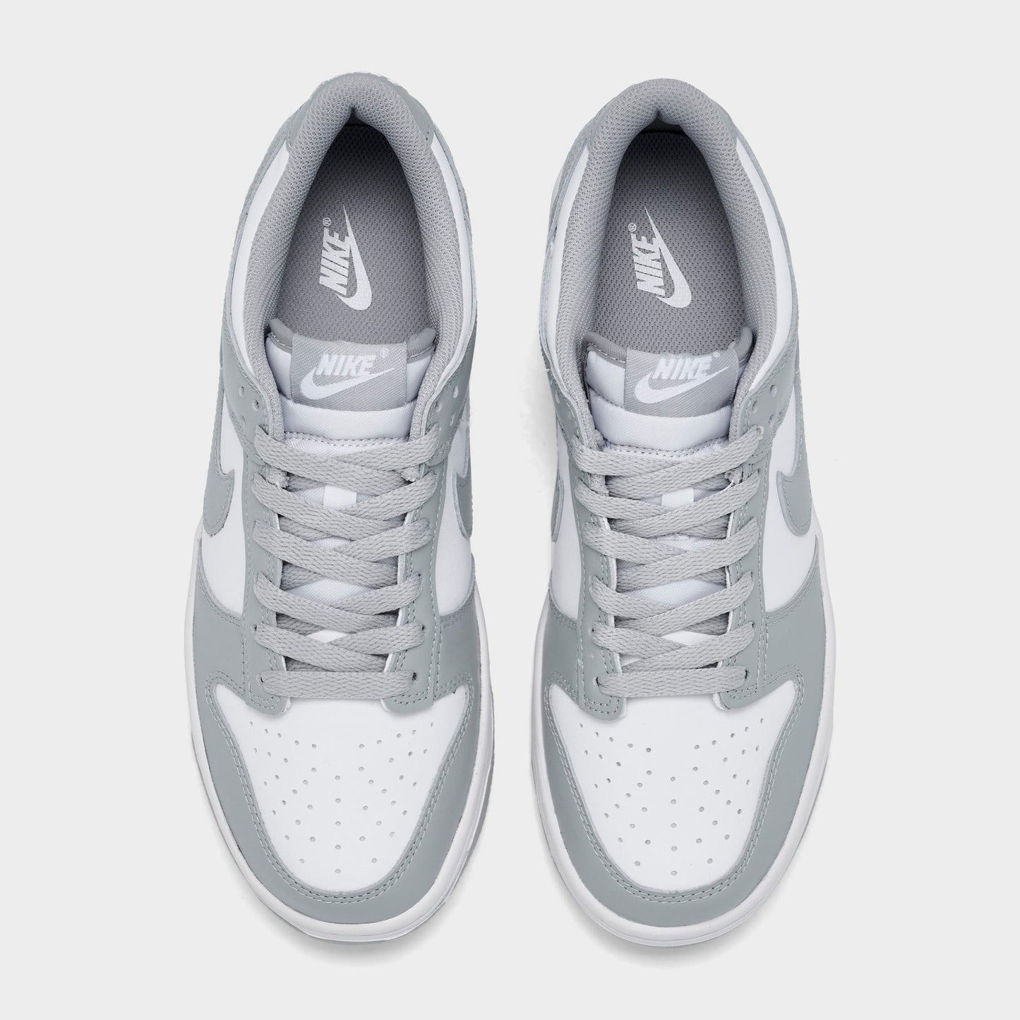 Nike Grade School Dunk Low 'White Light Smoke Grey Gs' Sneakers