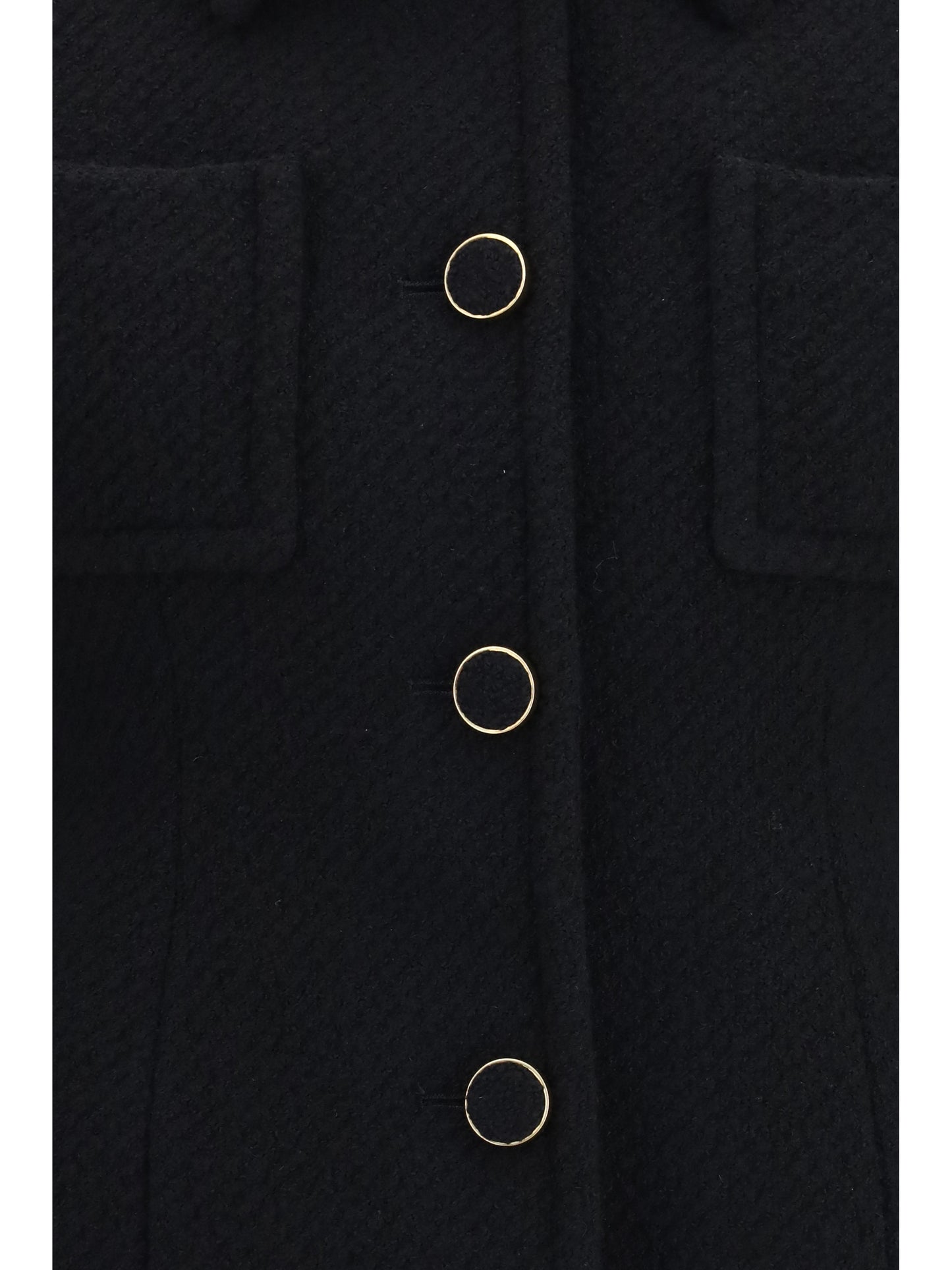 Blazer Cropped Single-Breasted Black