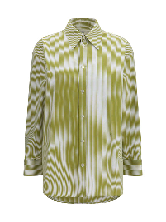 Shirt Vertical Stripe Olive