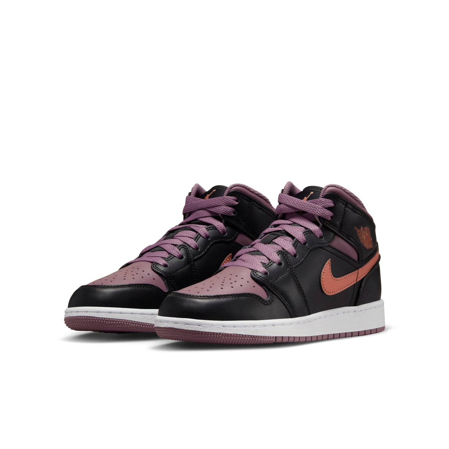 Grade School Air Jordan Retro 1 Mid Se 'Black Sky J Mauve' (Gs)