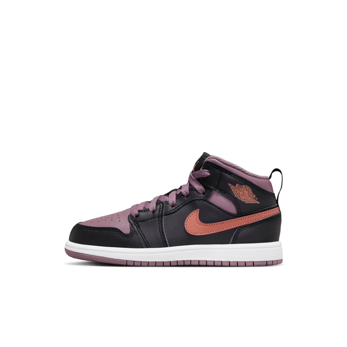 Air Jordan Preschool Retro 1 Mid Se 'Black Sky J Mauve' Ps (Ps)