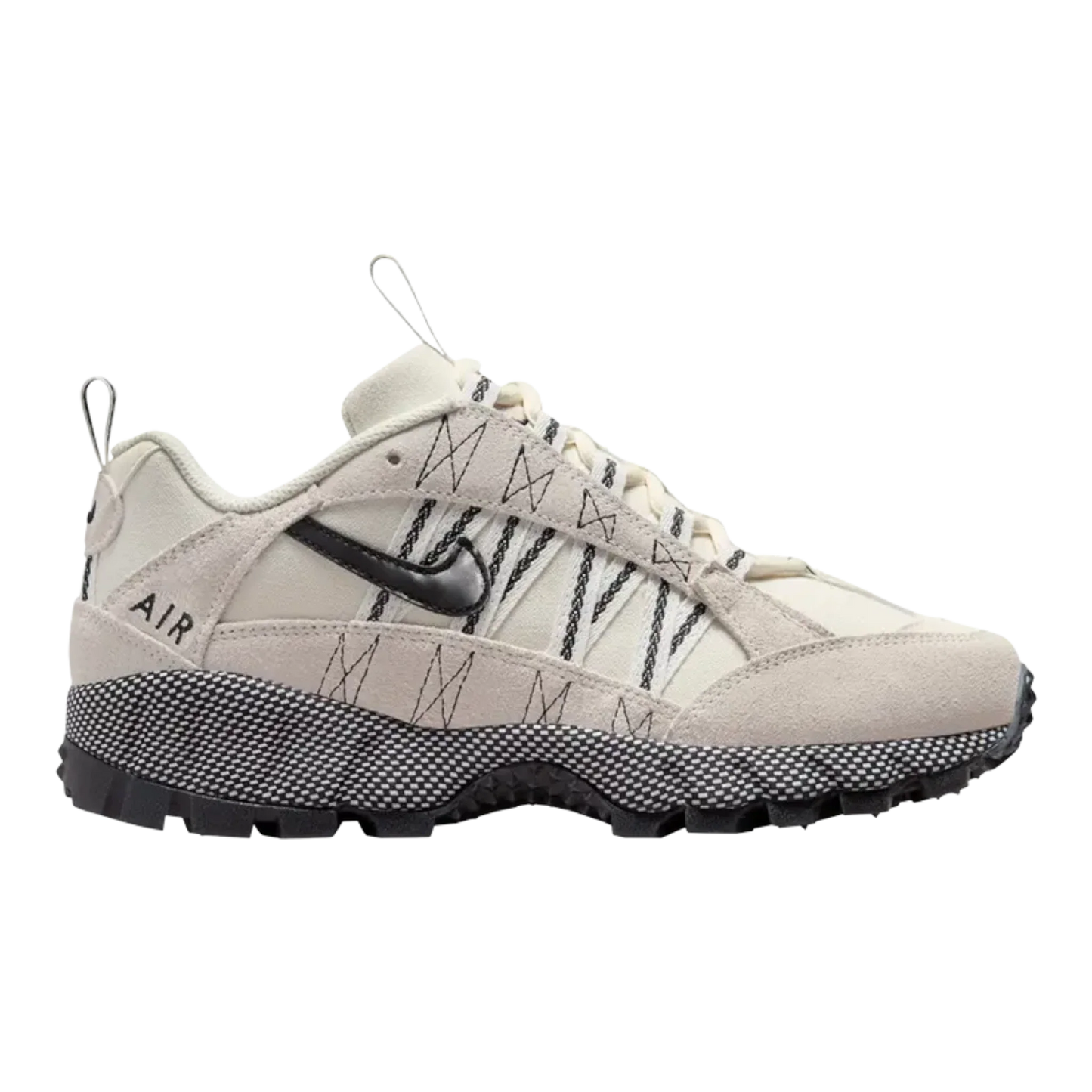 Nike Air Humara Women's Sneakers — Pale Ivory & Black Suede Low-Top