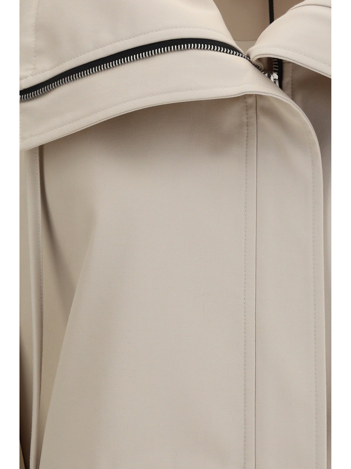 High-Neck Jacket Beige