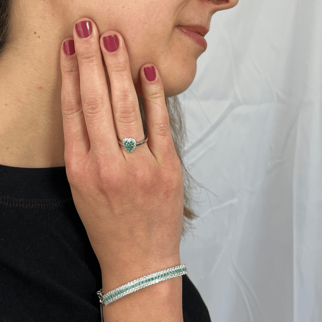 Emerald Cuff Bracelet