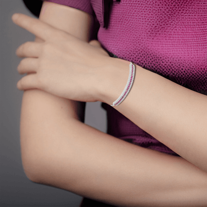 Ruby Tennis Bracelet
