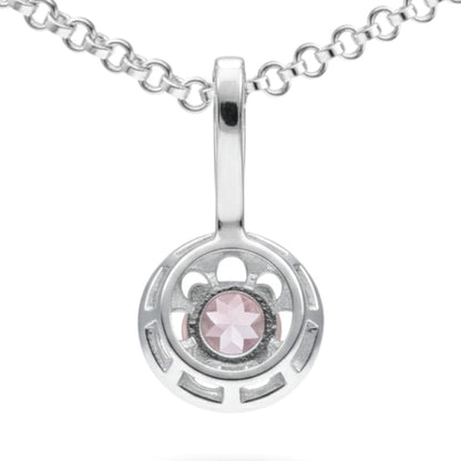 Natural Rose Quartz Pendant Necklace