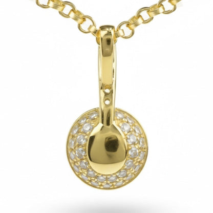 Natural Yellow Citrine Sterling Silver Pendant