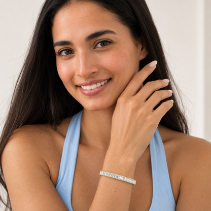 Emerald Shaped Lab Grown Diamond (F/VS) Bracelet in 14K Gold