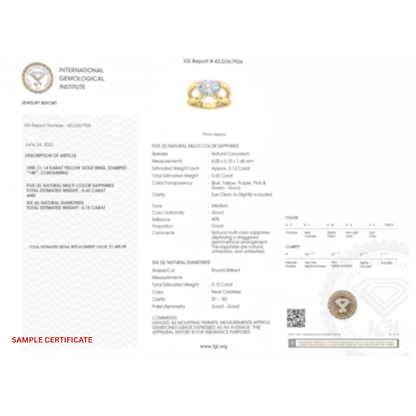 2Cttw Oval Shaped Lab Grown Diamond (F/VS) East West Solitaire Ring in 14K Gold