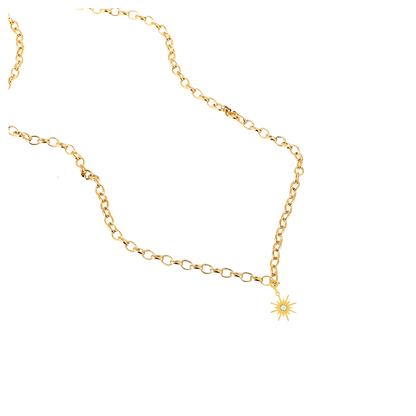 Sun Charm Sapphire Pendant Only