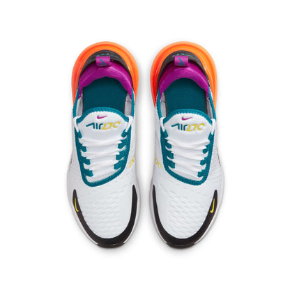 Nike Grade School Air Max 270 Gs 'White Orange Purple' Sneakers