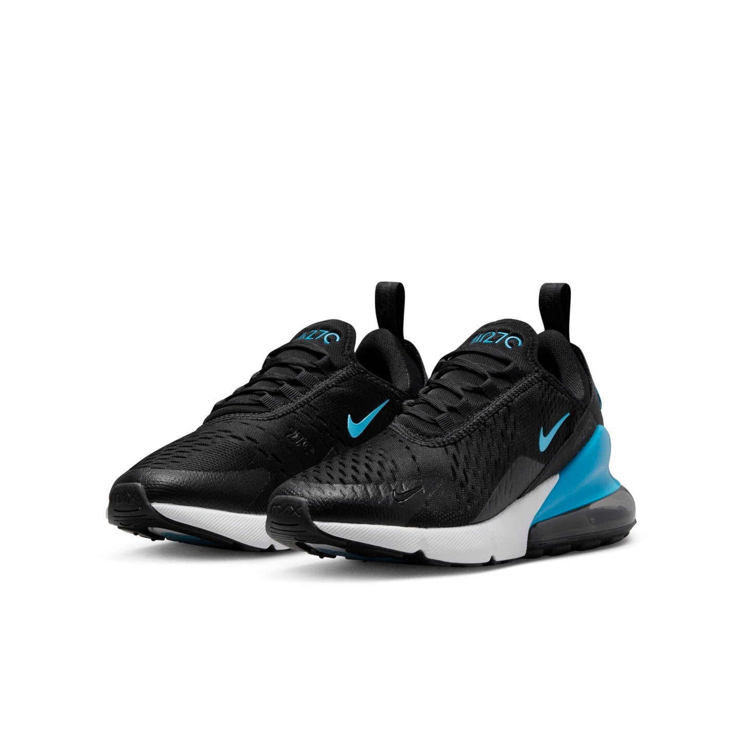 Nike Grade School Air Max 270 Gs 'Black Blue Lightning' Sneakers