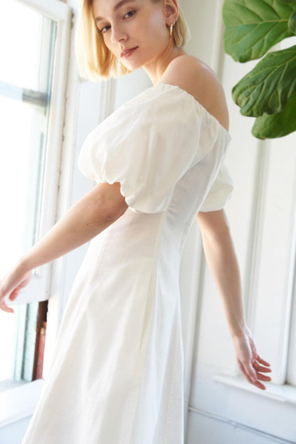 Protecting My Peace Woven Midi Dress