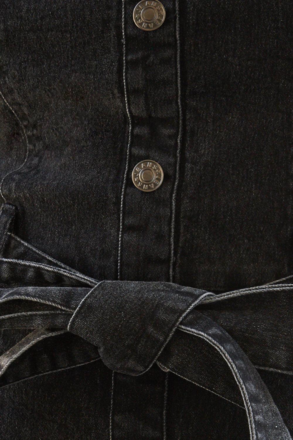 Somewhere up Above Denim Midi Dress
