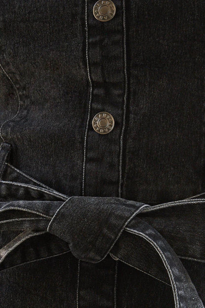 Somewhere up Above Denim Midi Dress