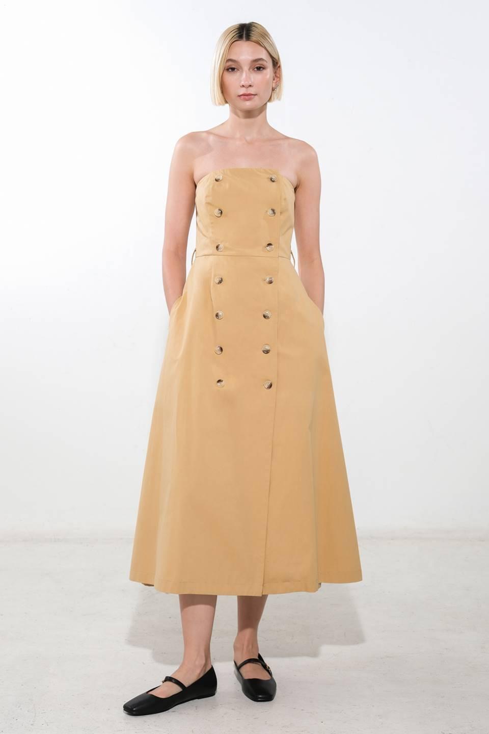 Follow You Everywhere Woven Midi Dress